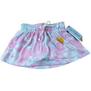 Cat & Jack Girl's Pink and Blue Tie-Dye Skort With Drawstring - Size 18M - NWT